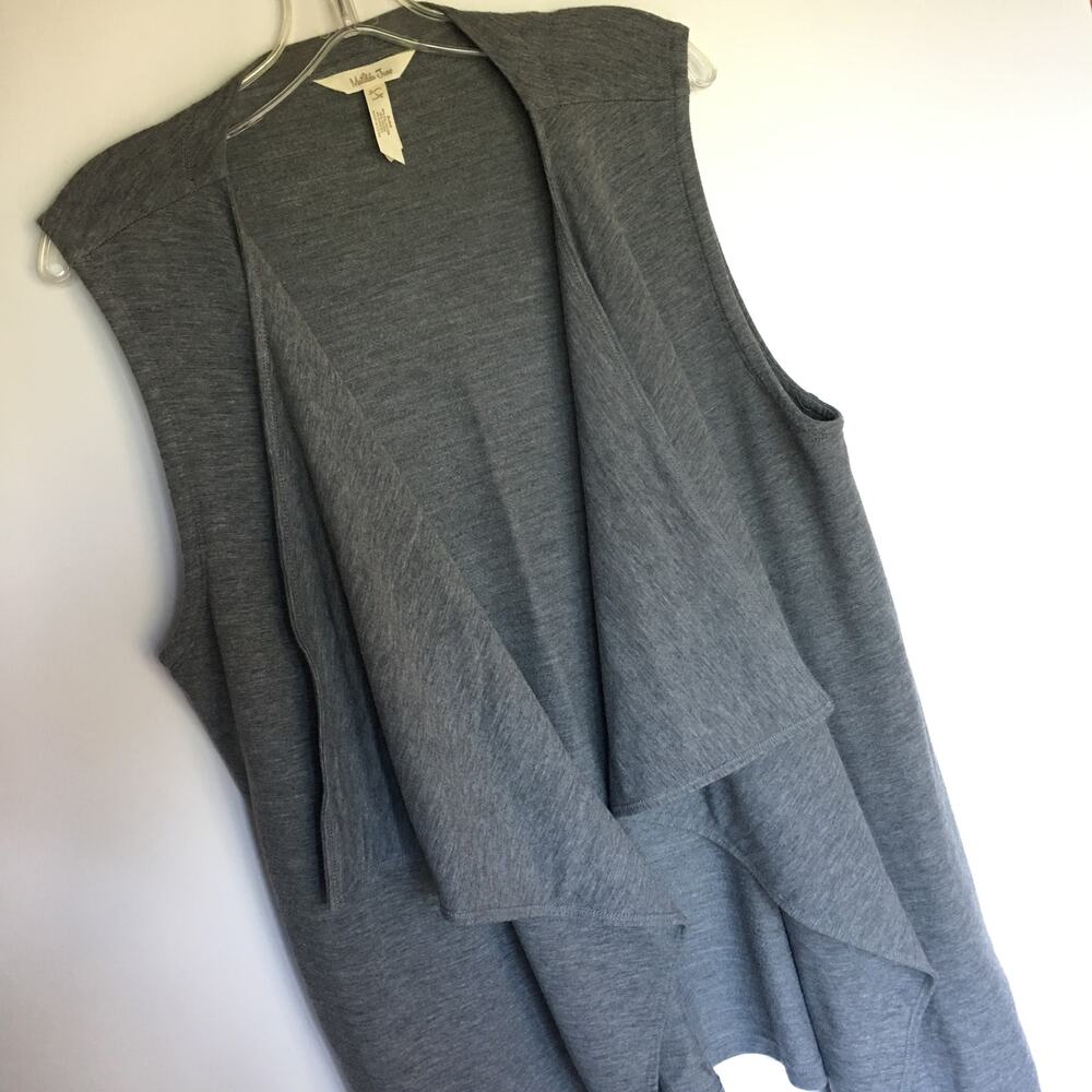 Matilda Jane Count It Out gray waterfall vest (Size L) - Picture 8 of 11